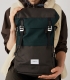 Sandqvist Harald Multi Deep Green Dark Grey Backpack