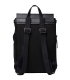 Sandqvist Alva Black Backpack with Black Metal Hook Back view