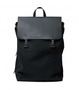 Sandqvist Hege Black Backpack with black Metal Hook