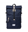 Sac Sandqvist Bernt Navy avec Sangles en Cuir Naturel