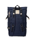 Sac Sandqvist Bernt Navy avec Sangles en Cuir Naturel Dos