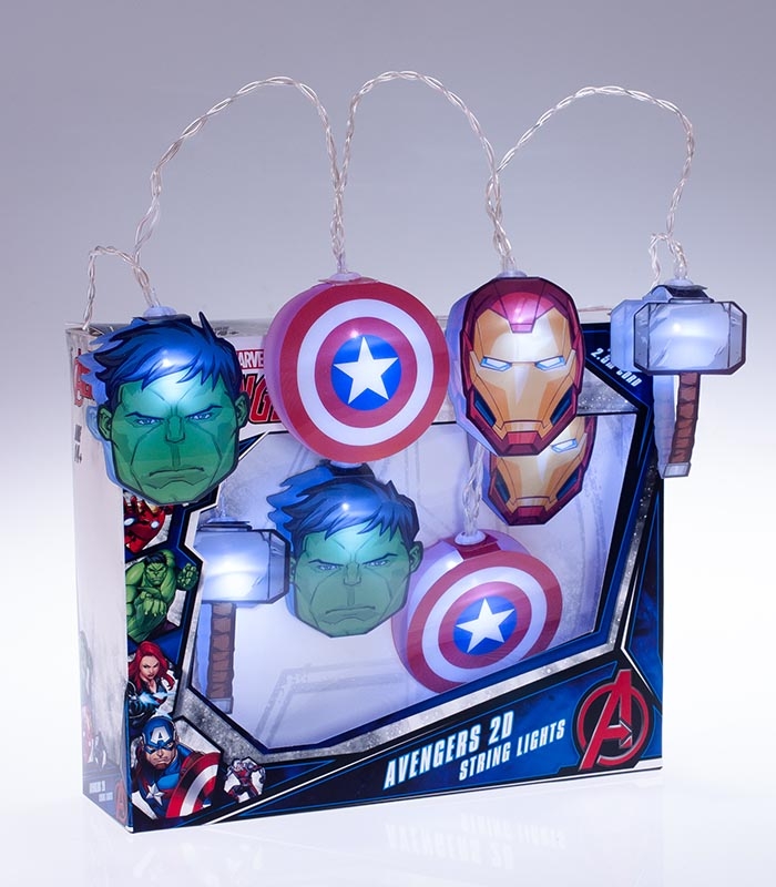 Marvel Avengers 2d String Lights - Marvel 3d Wall Lights Australia