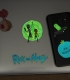 Glow in the dark Decals Rick & Morty