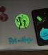 Stickers phosphorescents Rick & Morty