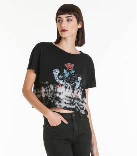 Obey Political Graffiti Crop Tee